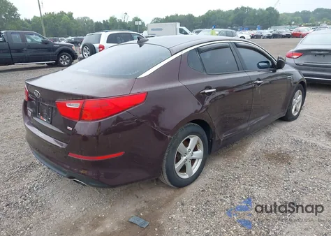 2014 Kia Optima Lx из США, поврежденный, VIN 5XXGM4A74EG296748